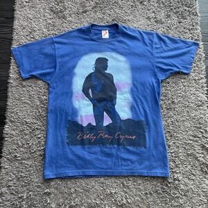 Vintage Billy Ray Cyrus Shirt Mens Large Blue It Wont Be The Last Tour 90s